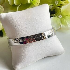 Kate spade friendship Elegant Silver Bangle Bracelet